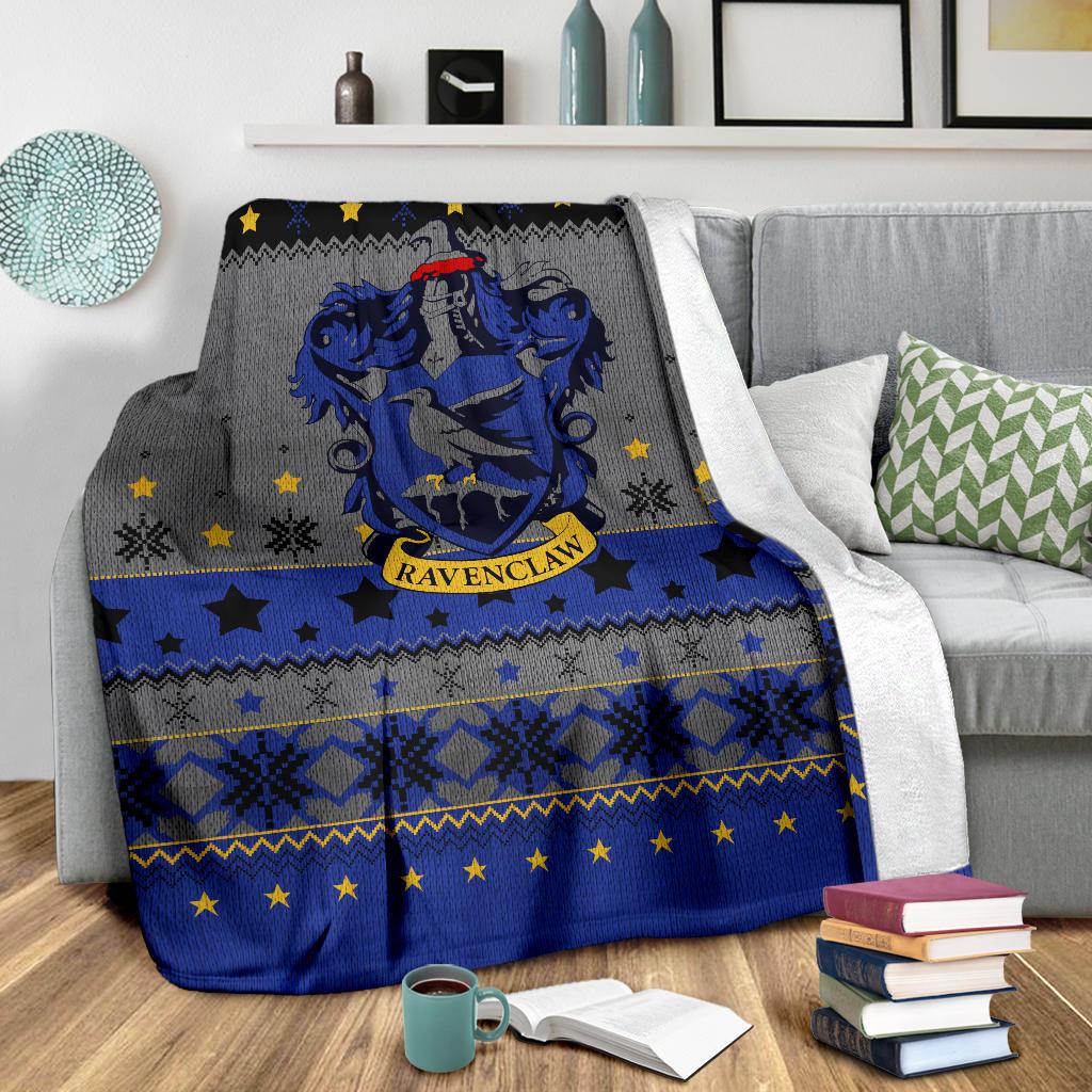 Harry Potter Ravenclaw Sign Ugly Christmas Custom Blanket Home Decor