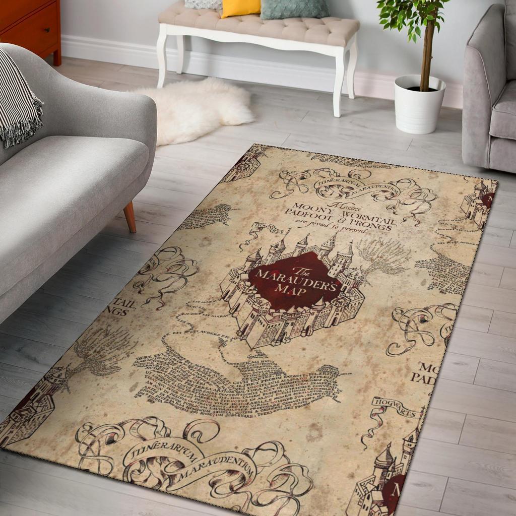 Harry Potter The Marauders Map Area Rug Carpet