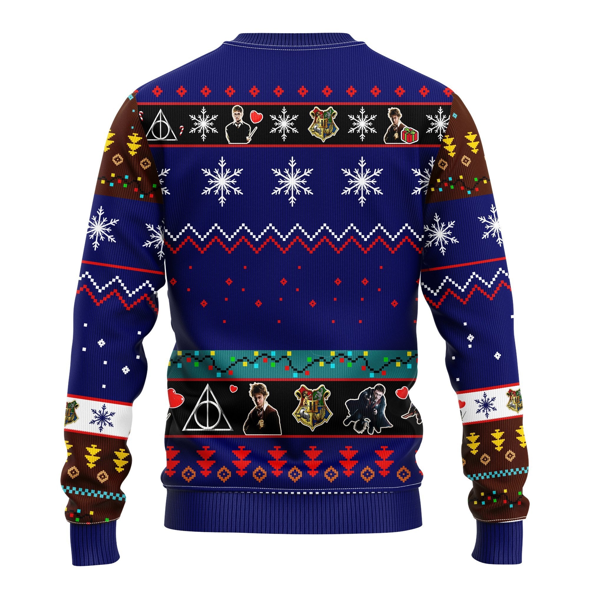 Harry Potter Ugly Christmas Sweater Blue 1- Amazing Gift Idea Thanksgiving Gift