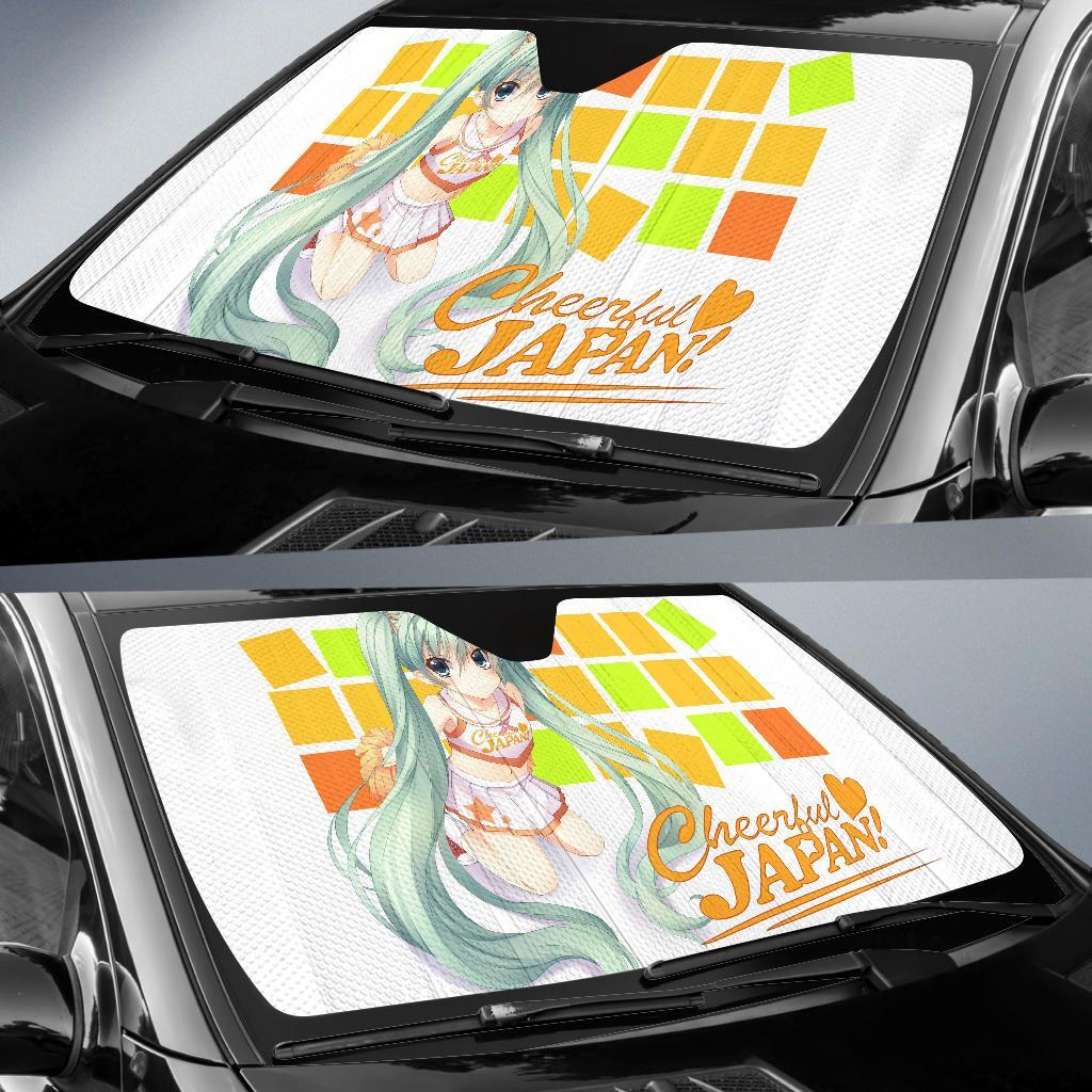 Hatsune Miku Vocaloid Cheerful Japan 4K Car Sun Shade Gift Ideas 2022