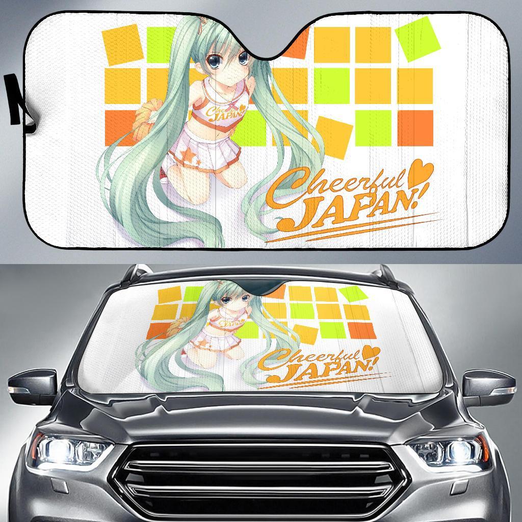 Hatsune Miku Vocaloid Cheerful Japan 4K Car Sun Shade Gift Ideas 2022