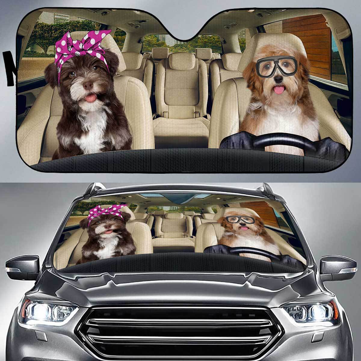 Havanese Driver Auto Sun Shade Gift Ideas 2022