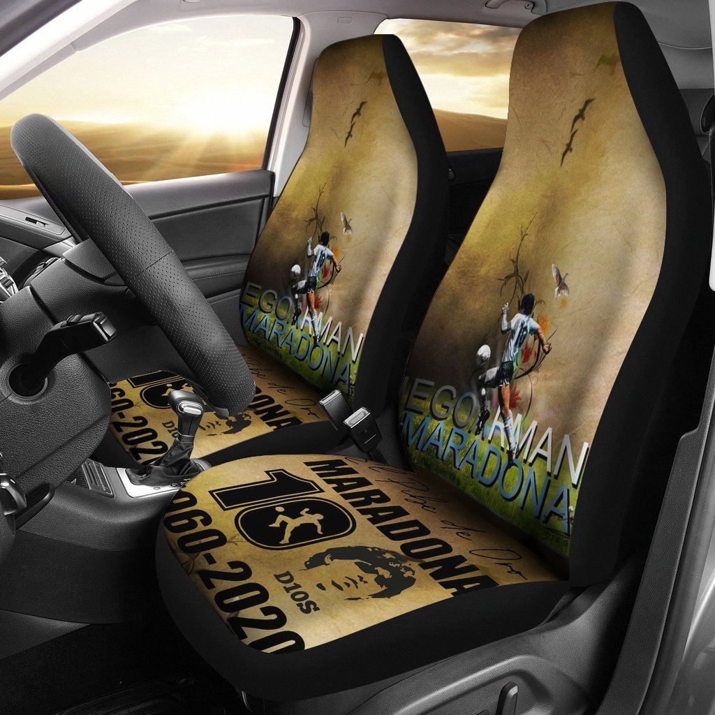 Hd Art Diego Armando Maradona 10 Rip 1969 2022 Car Seat Covers Gift For Fooball