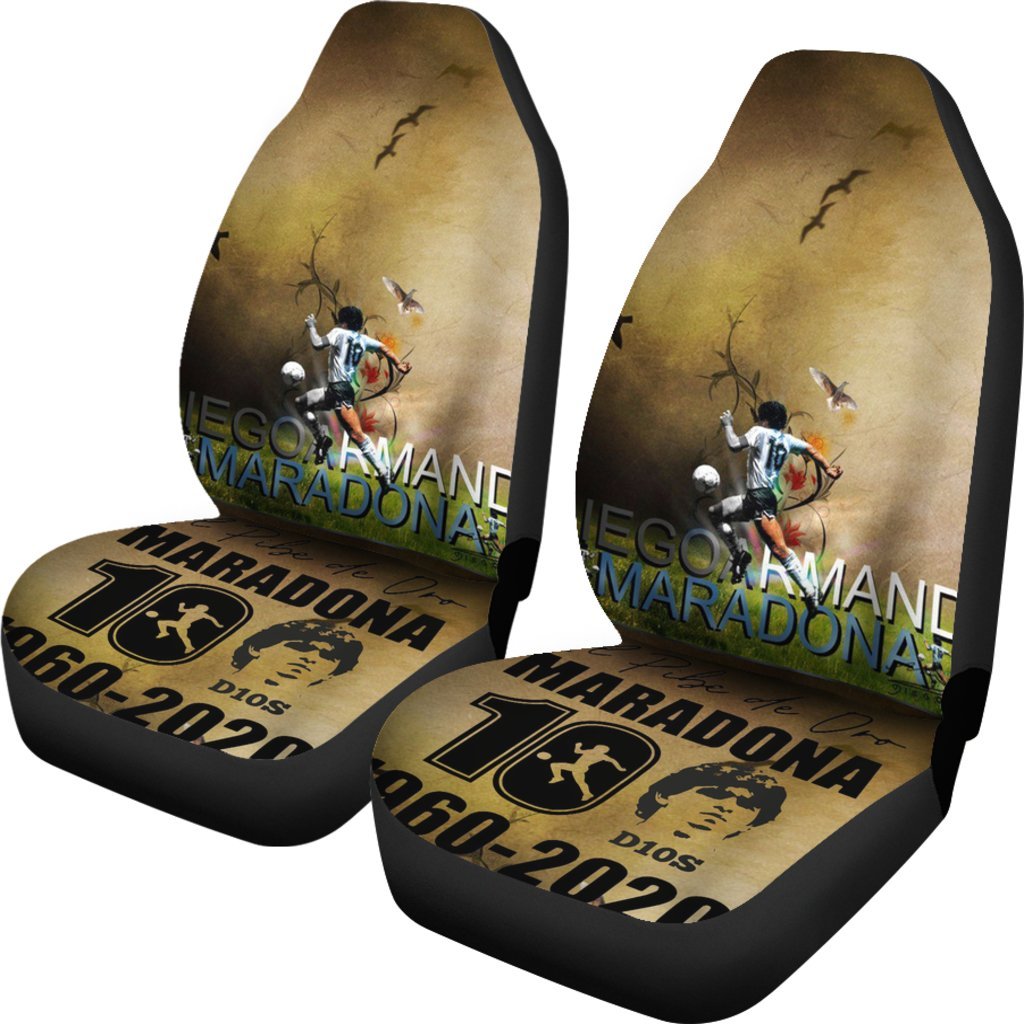 Hd Art Diego Armando Maradona 10 Rip 1969 2022 Car Seat Covers Gift For Fooball