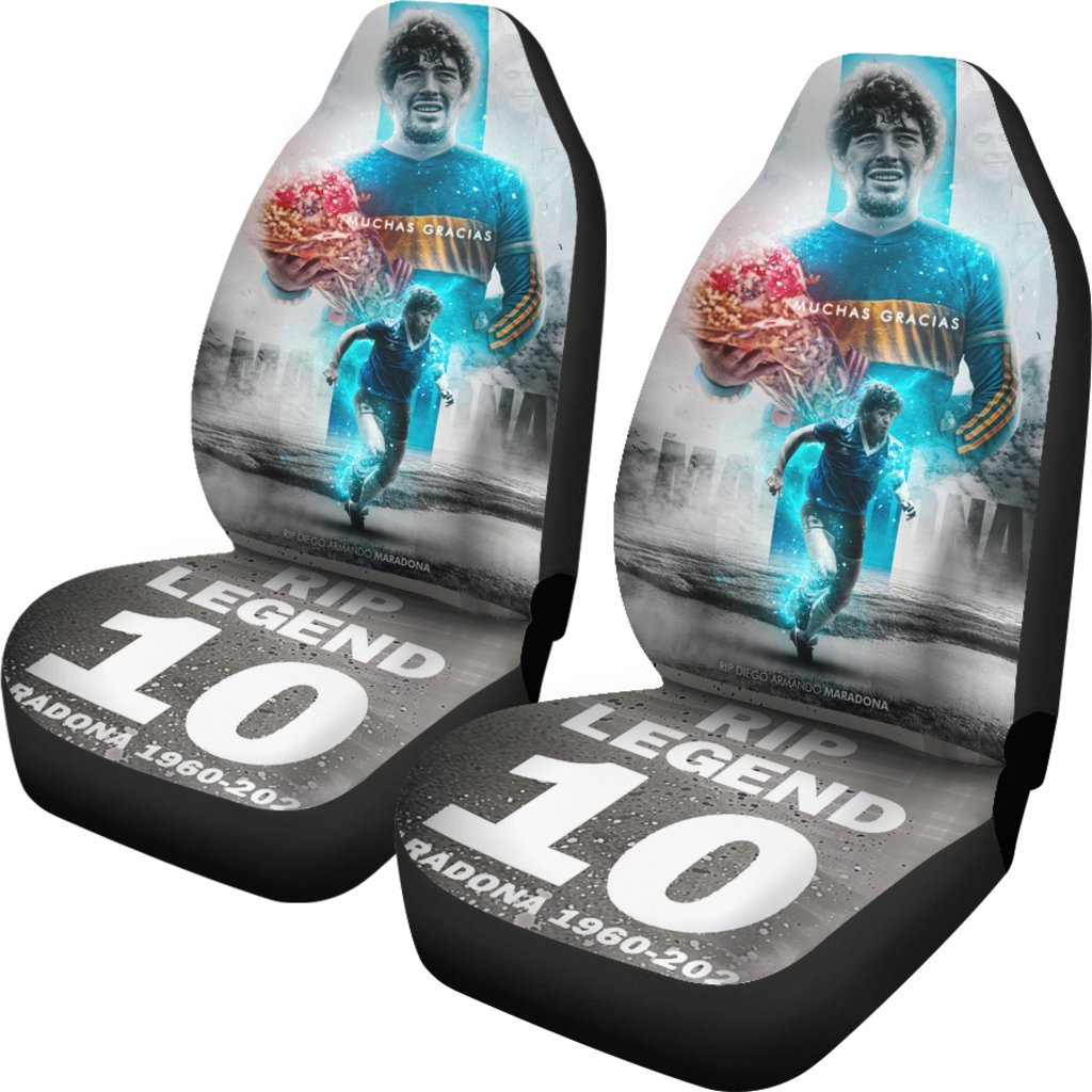 Hd Cool Art Diego Armando Maradona 10 Rip 1969 2022 Car Seat Covers Gift For Fooball