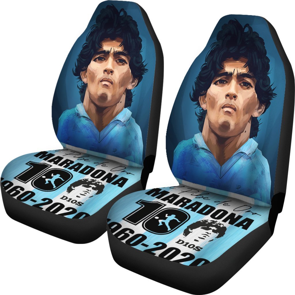 Hd Diego Armando Maradona 10 Rip 1969 2022 Car Seat Covers Gift For Fooball