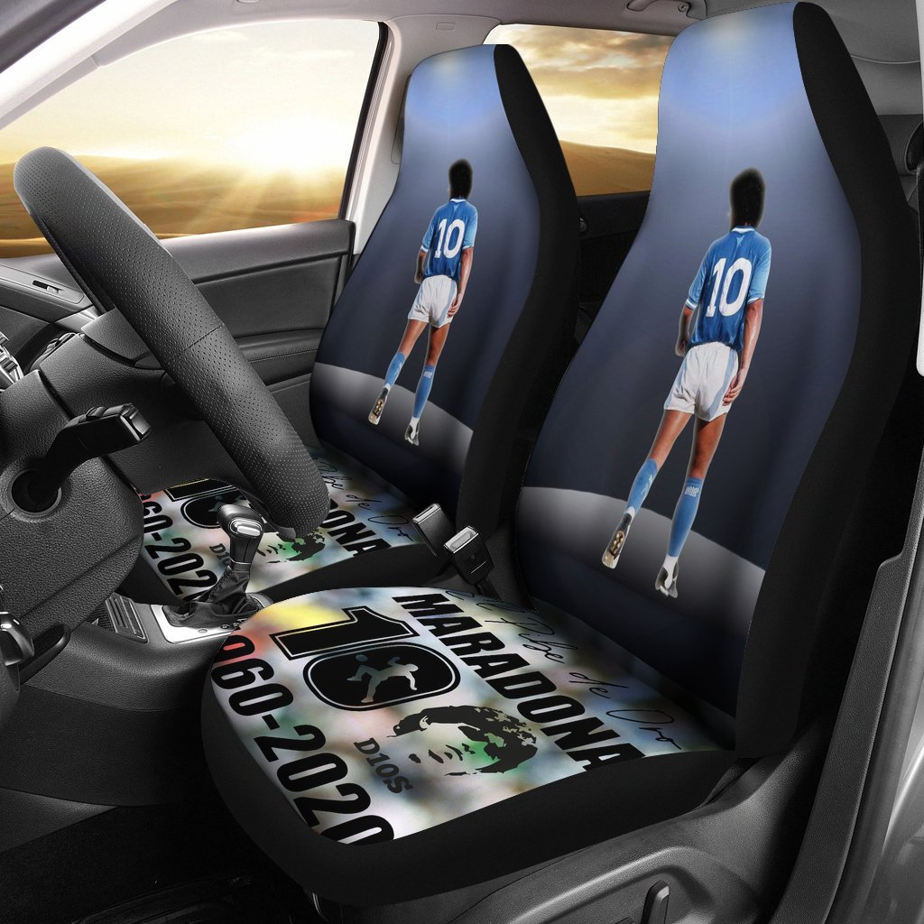 Hd Legend Diego Armando Maradona 10 Rip 1969 2022 Car Seat Covers Gift For Fooball