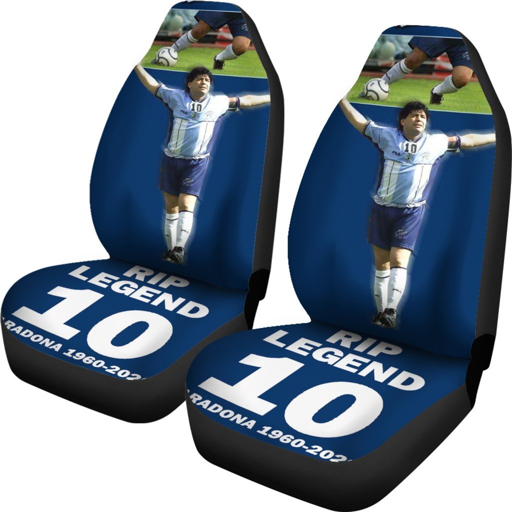 Hd Rip Legend Diego Armando Maradona 10 Rip 1969 2022 Car Seat Covers Gift For Fooball