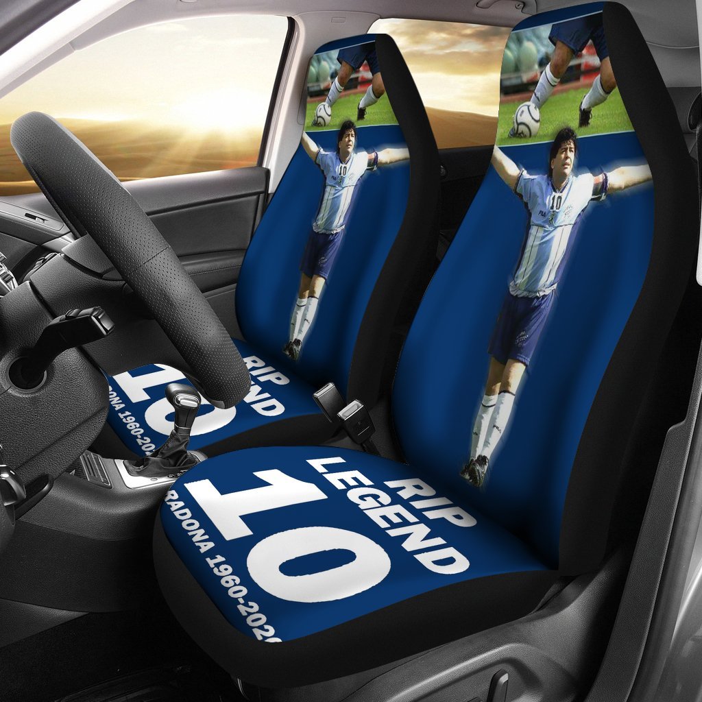 Hd Rip Legend Diego Armando Maradona 10 Rip 1969 2022 Car Seat Covers Gift For Fooball