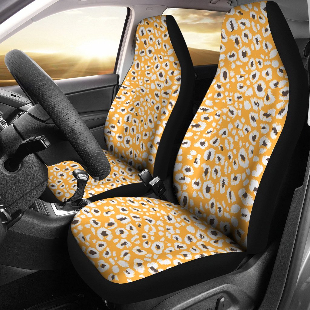 Hd Yellow Cheetah Print Car Seat Covers