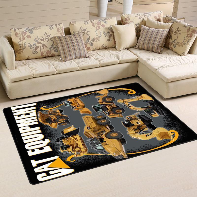 Heavy Equipment Area Rug 02132 Home Decor Bedroom Living Room Decor