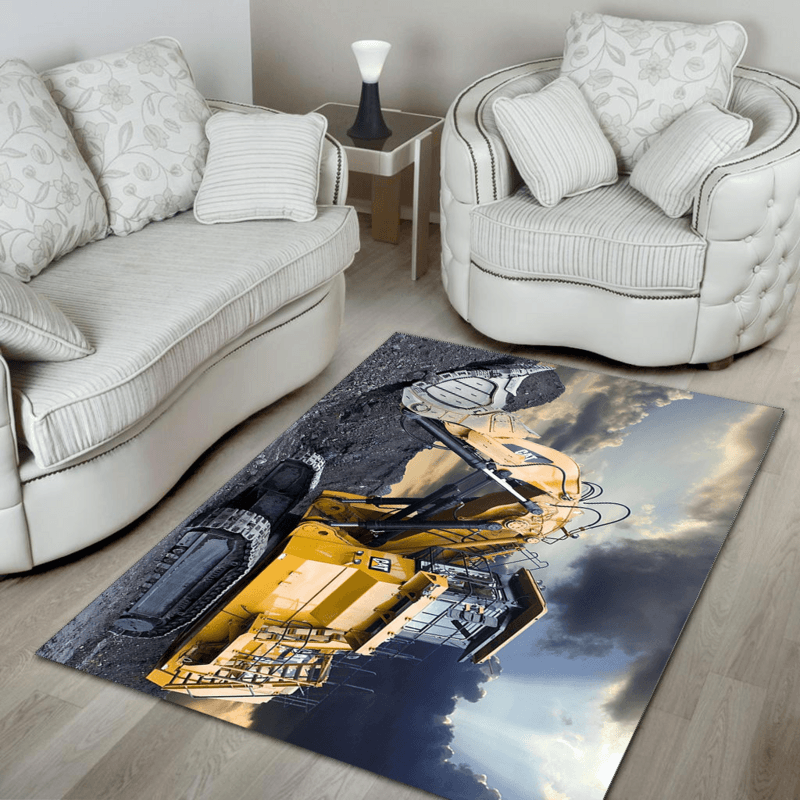 Heavy Equipment Area Rug 02507 Home Decor Bedroom Living Room Decor