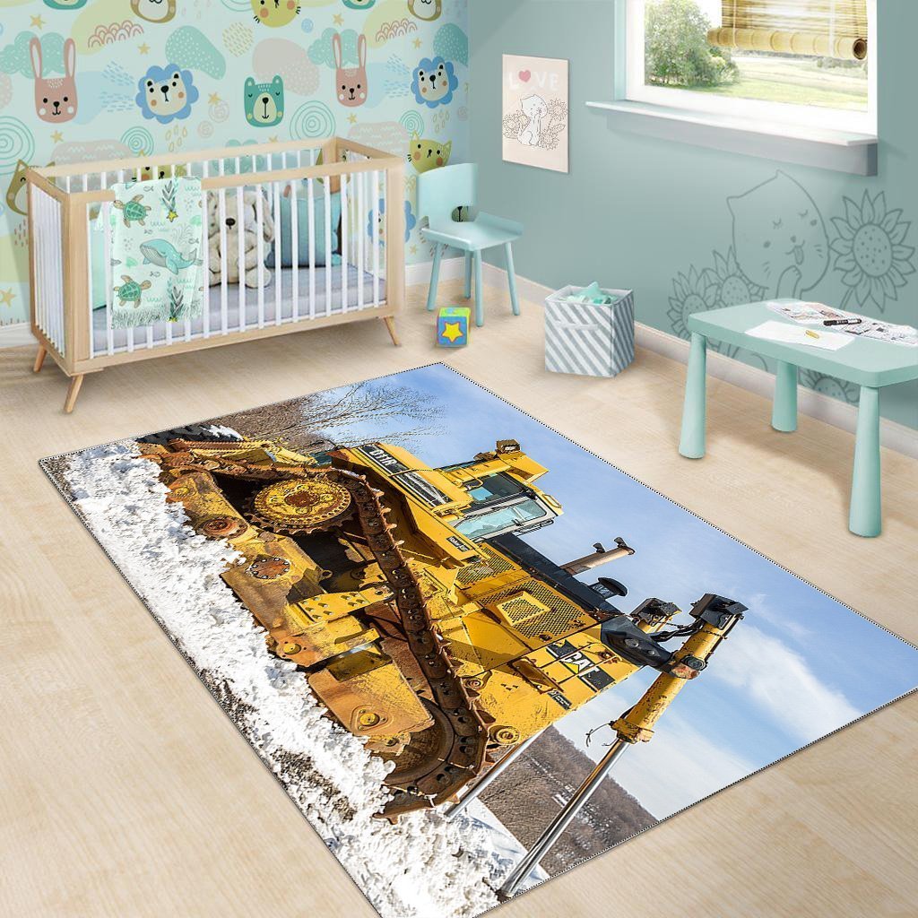 Heavy Equipment Area Rug 03076 Home Decor Bedroom Living Room Decor