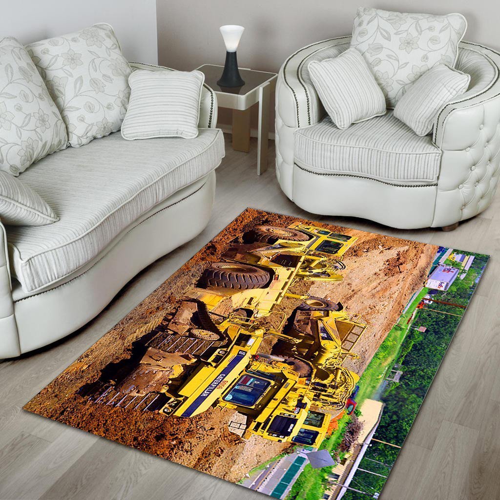 Heavy Equipment Area Rug 03083 Home Decor Bedroom Living Room Decor