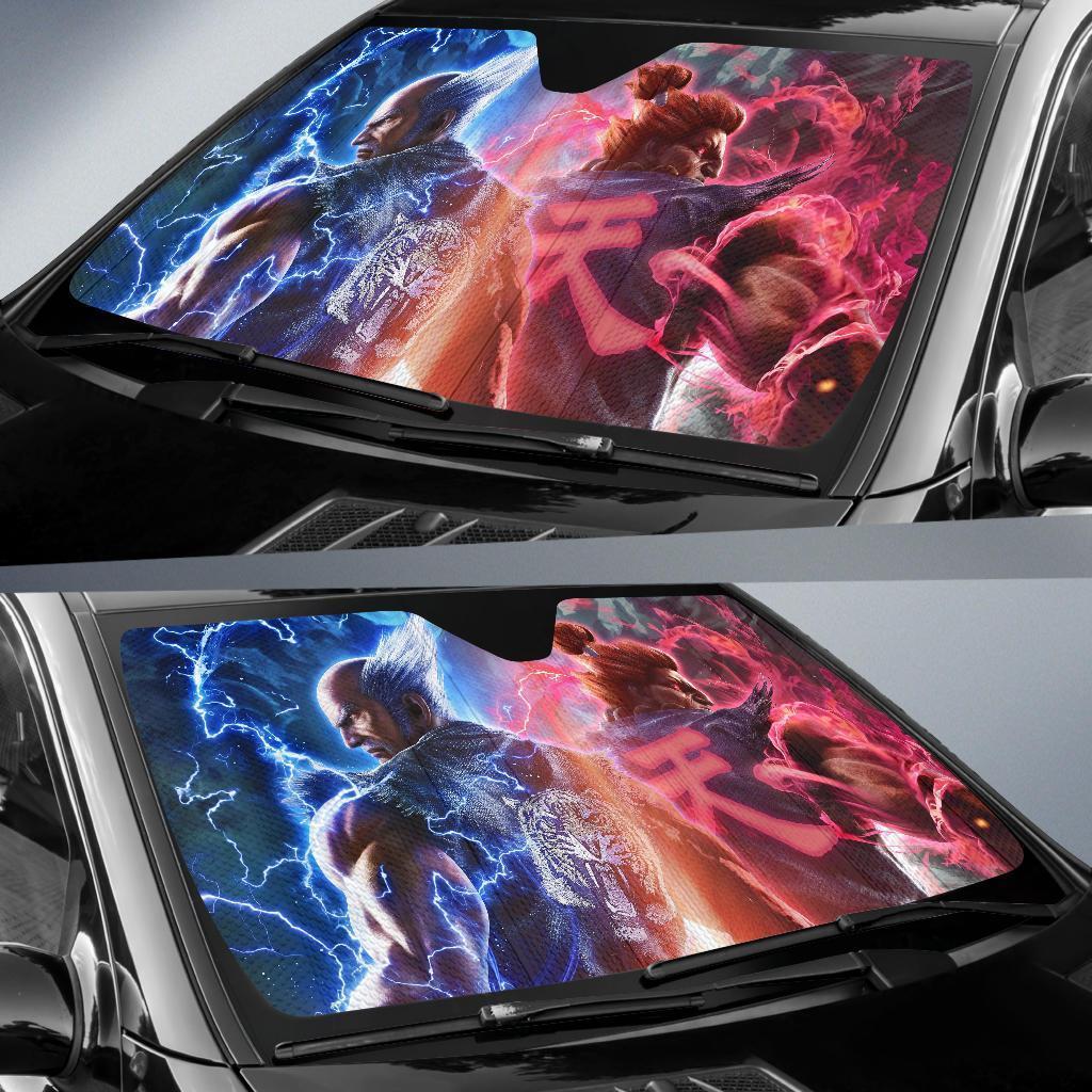 Heihachi Vs Akuma Street Fighter Car Sun Shades Amazing Best Gift Ideas 2022