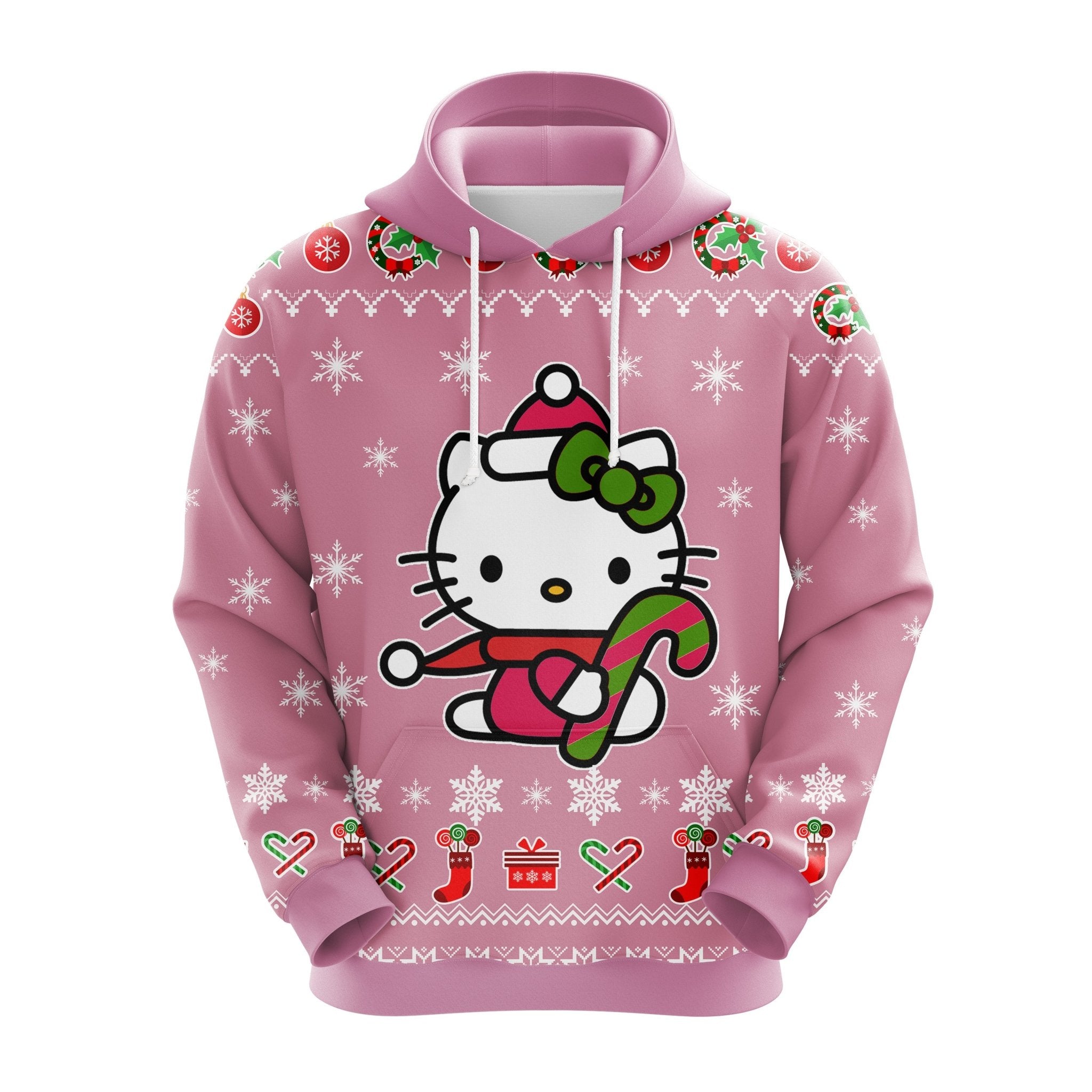 Hello Kitty 2 Christmas Cute Noel Mc Ugly Hoodie Amazing Gift Idea Thanksgiving Gift