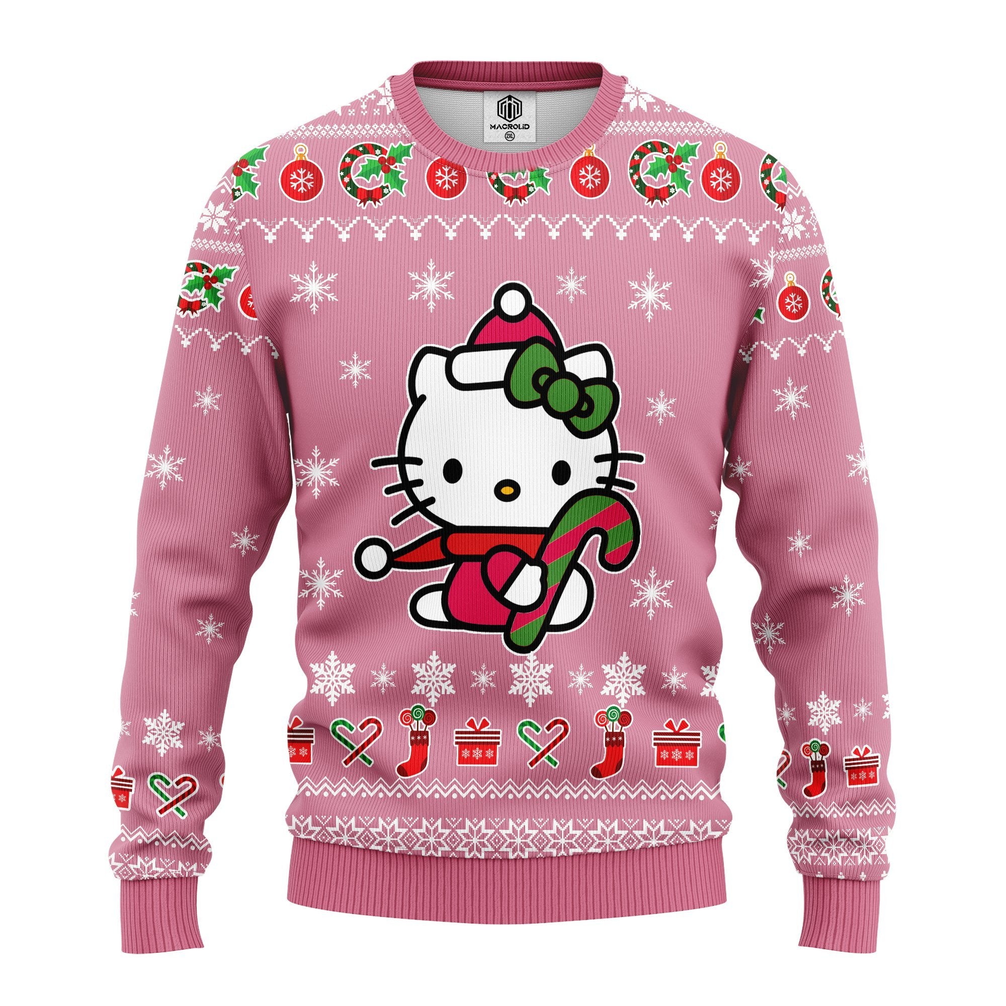 Hello Kitty Pink Ugly Christmas Sweater Amazing Gift Idea Thanksgiving Gift