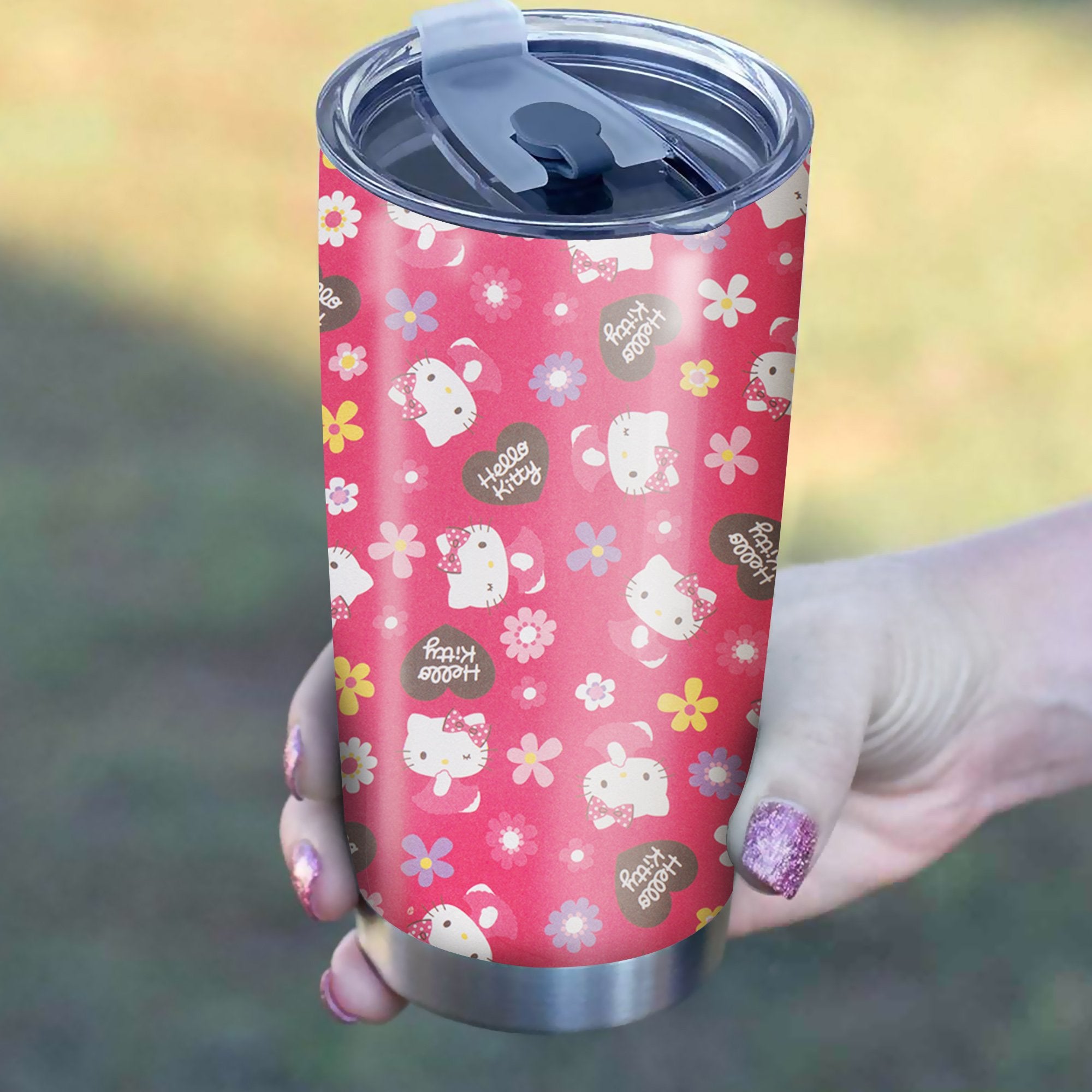 Hello Kitty Tumbler Best Perfect Gift Idea Stainless Traveling Mugs 2021