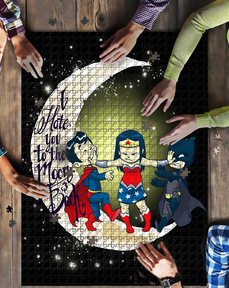 Hero Funny Love To The Moon Mock Jigsaw Puzzle Kid Toys