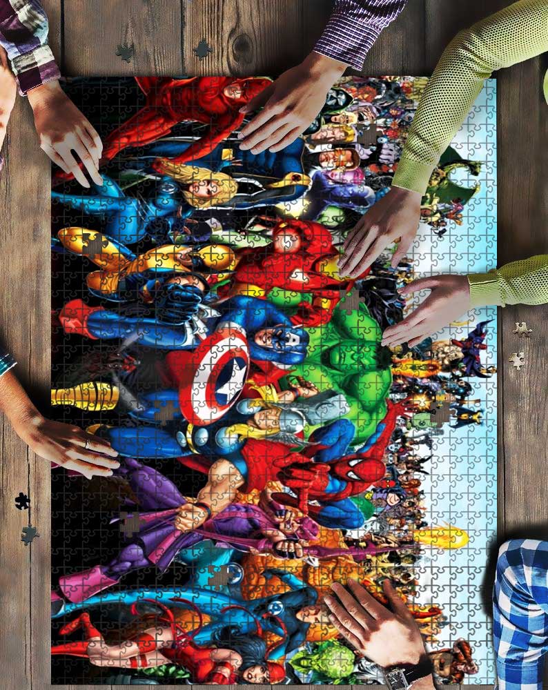 Heroes Comic Mock Jigsaw Puzzle