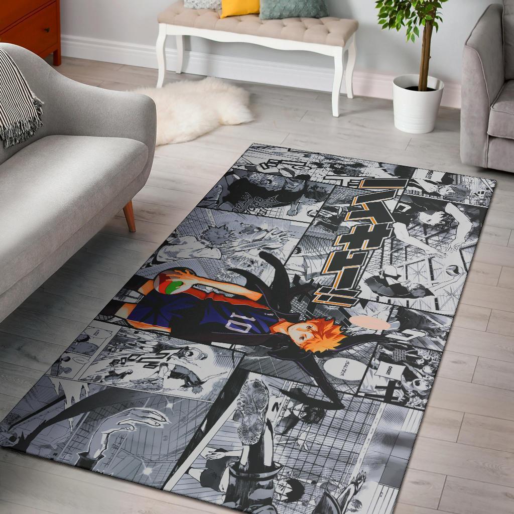 Hinata Haikyuu Manga Area Rug Carpet