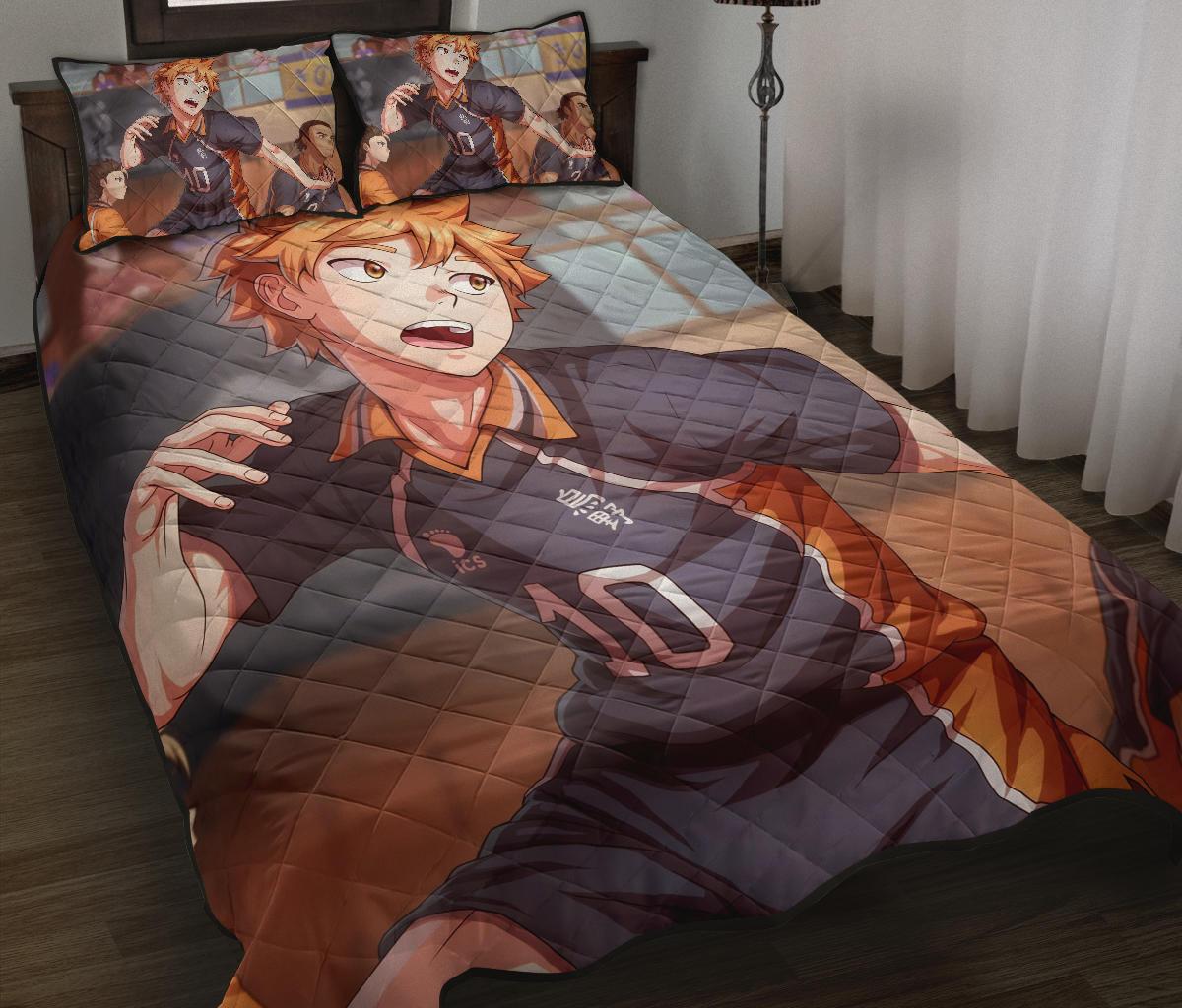 Hinata Shouyou Haikyu!! Anime Quilt Bed Set Pillow Case Amazing Decor Gift Ideas