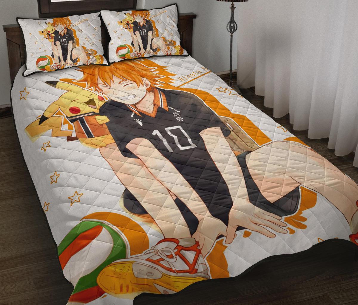 Hinata Shouyou Haikyu!! Anime Quilt Bed Set Pillow Case Amazing Decor Gift Ideas 5