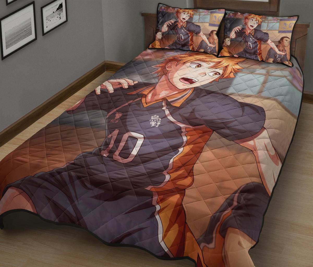 Hinata Shouyou Haikyu!! Anime Quilt Bed Set Pillow Case Amazing Decor Gift Ideas