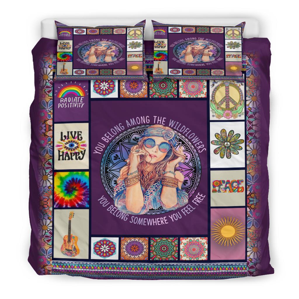 Hippie Bedding Duvet Cover And Pillowcase Set