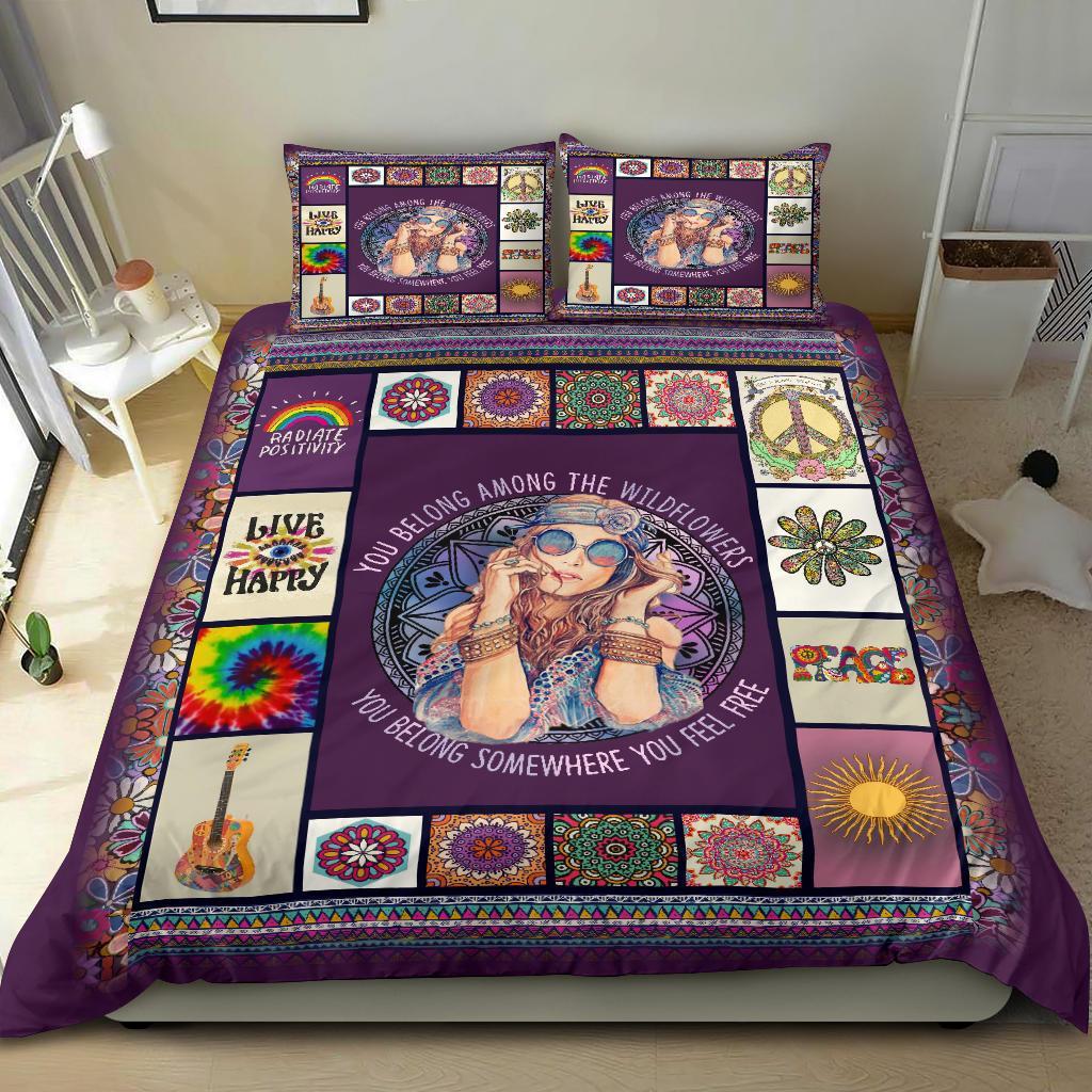 Hippie Bedding Duvet Cover And Pillowcase Set