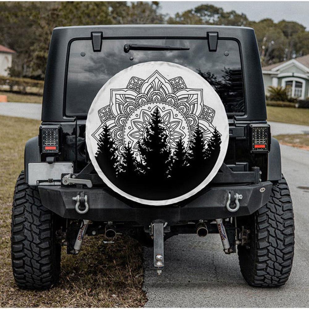 Hippie Style Best Friend Jeep Car Spare Tire Cover Gift For Campers