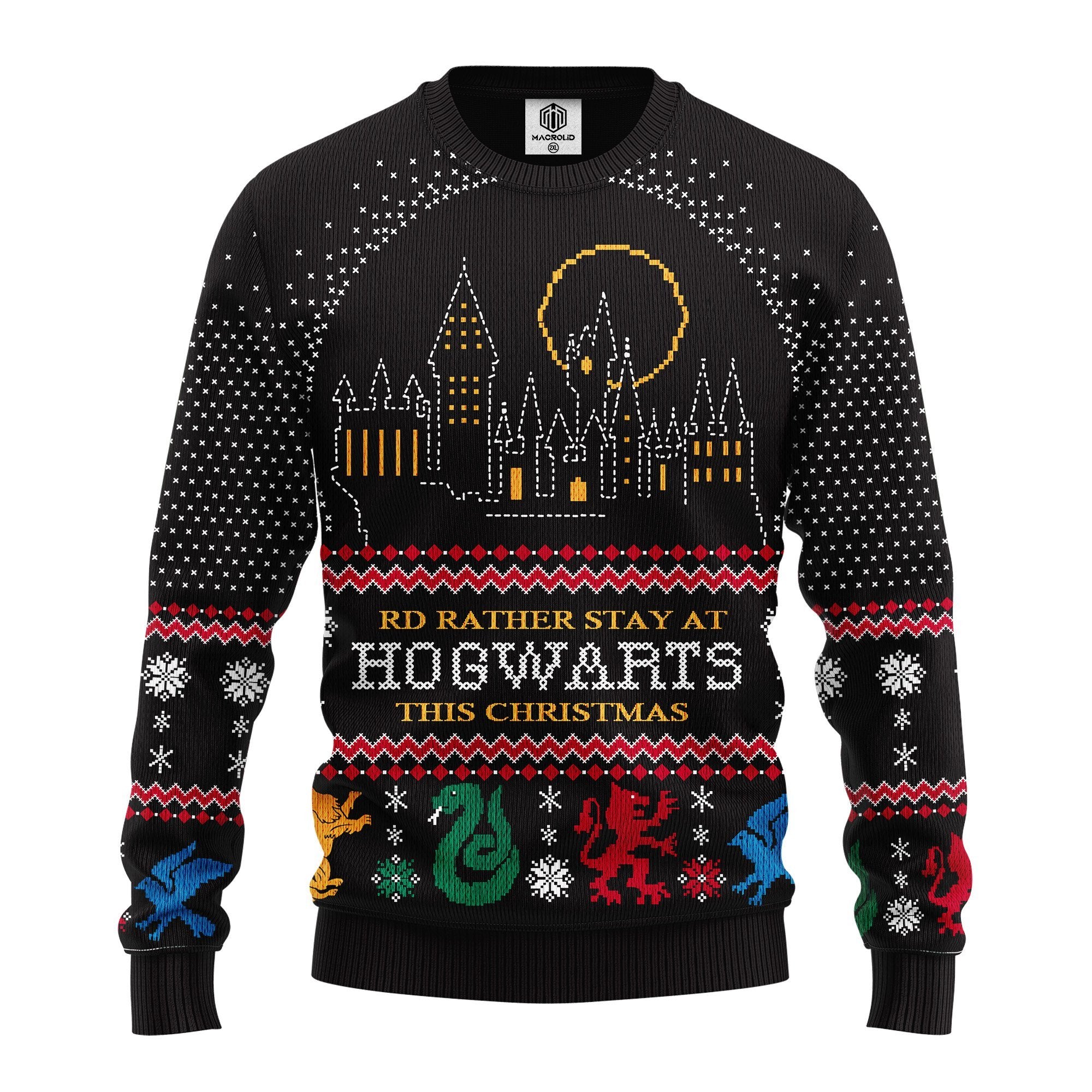 Hogwarts Harry Potter Christmas Sweater Amazing Gift Idea Thanksgiving Gift