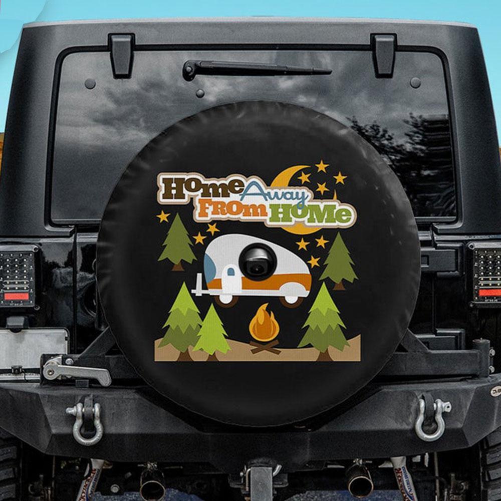 Home Away Form Home Jeep Car Spare Tire Cover Gift For Campers