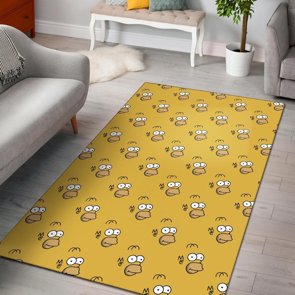 Homer Simpson Area Rug Carpet