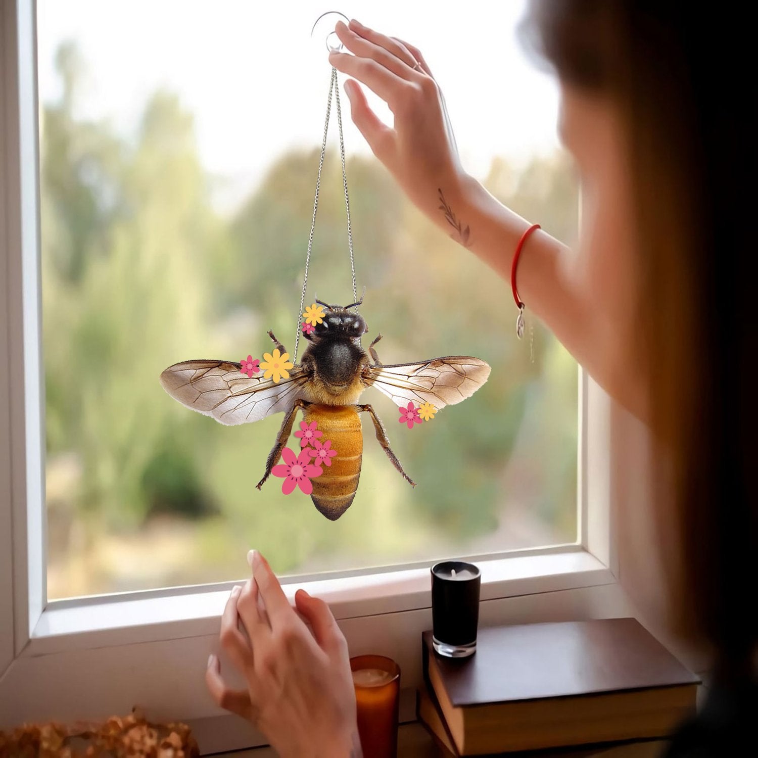Honey Bee 2021 Window Mica Decor Home Decoration
