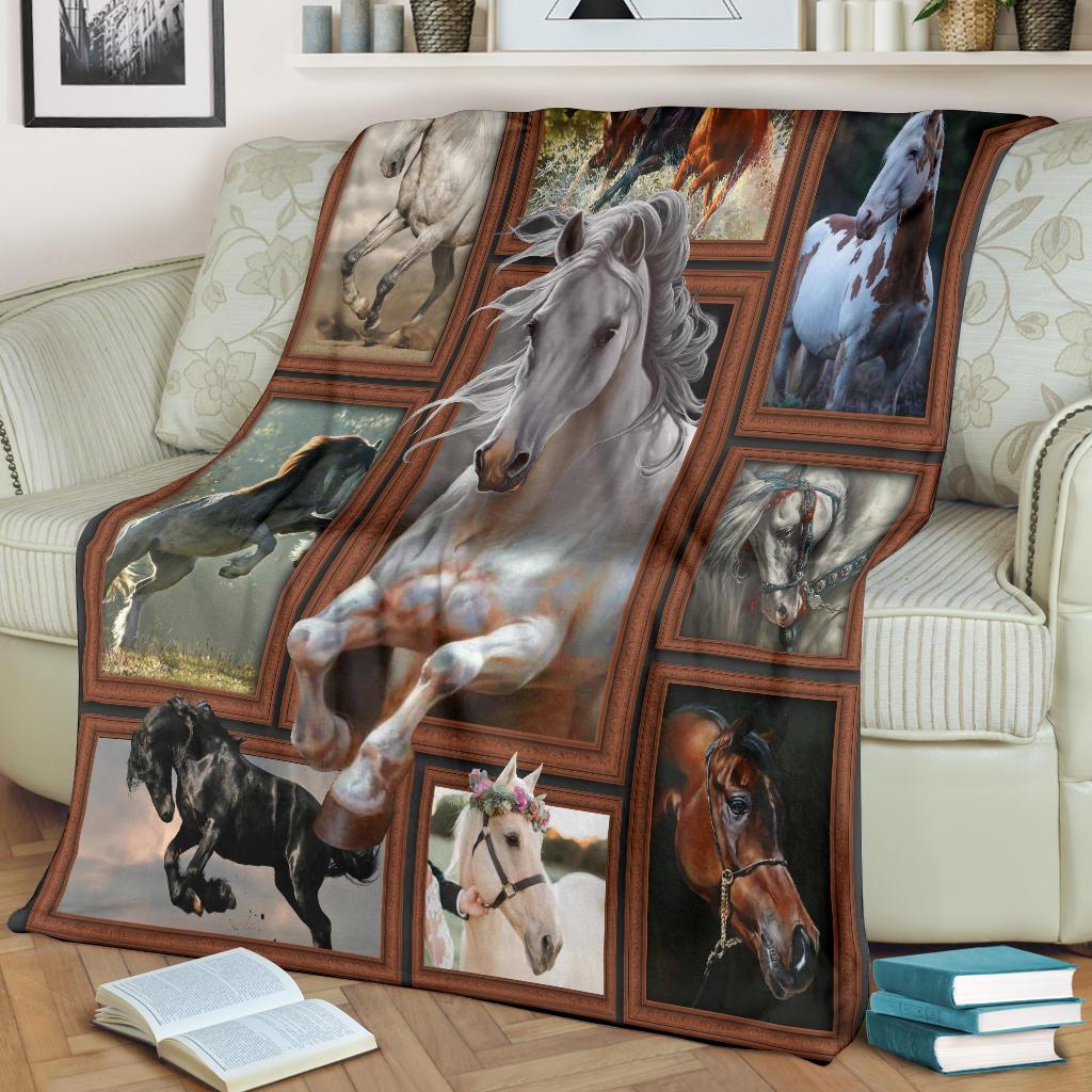 Horse 3D Premium Blanket