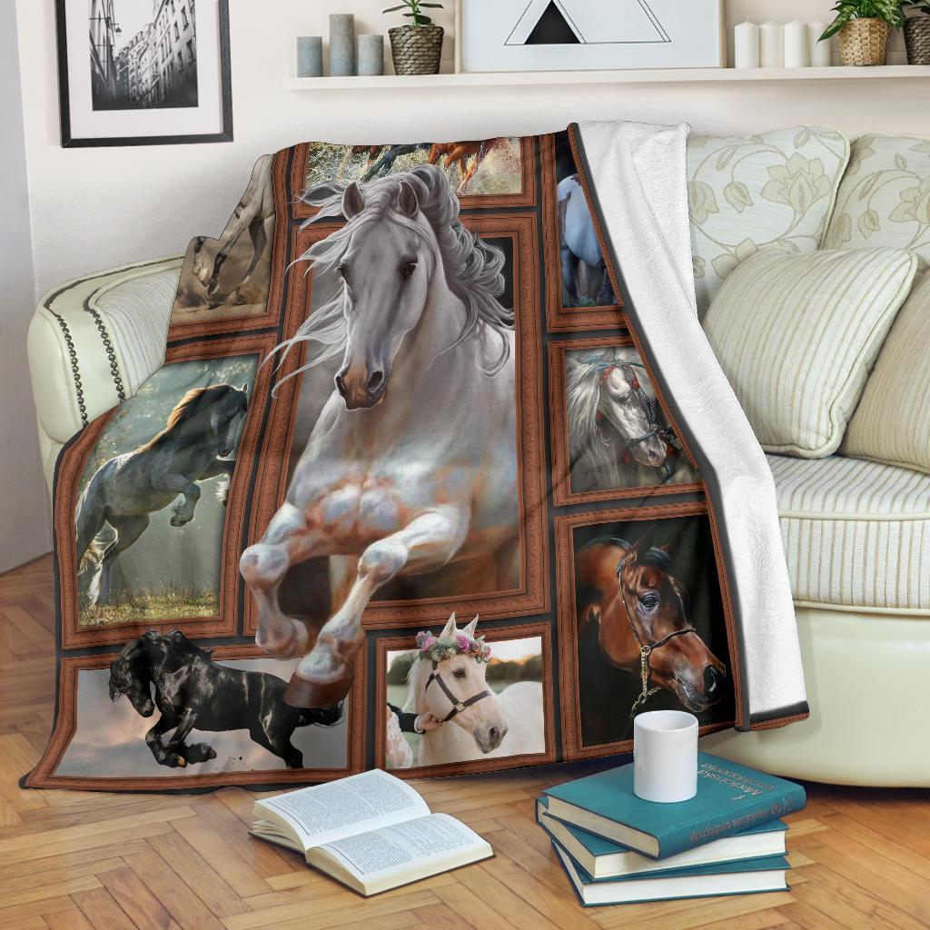 Horse 3D Premium Blanket