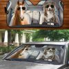 Horse And Australian Shepherd Car Windshield Auto Sunshade Amazing Best Gift Ideas 2022
