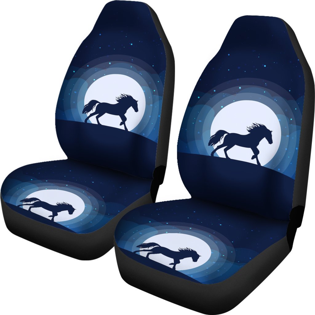 Horse Silhouette Digital Art Car Seat Covers