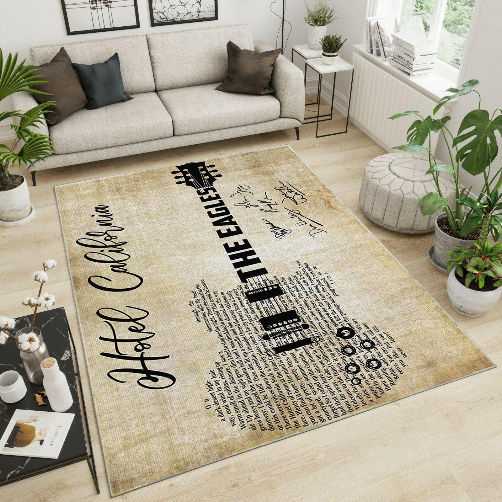 Hotel California Area Rug Home Decor Bedroom Living Room Decor