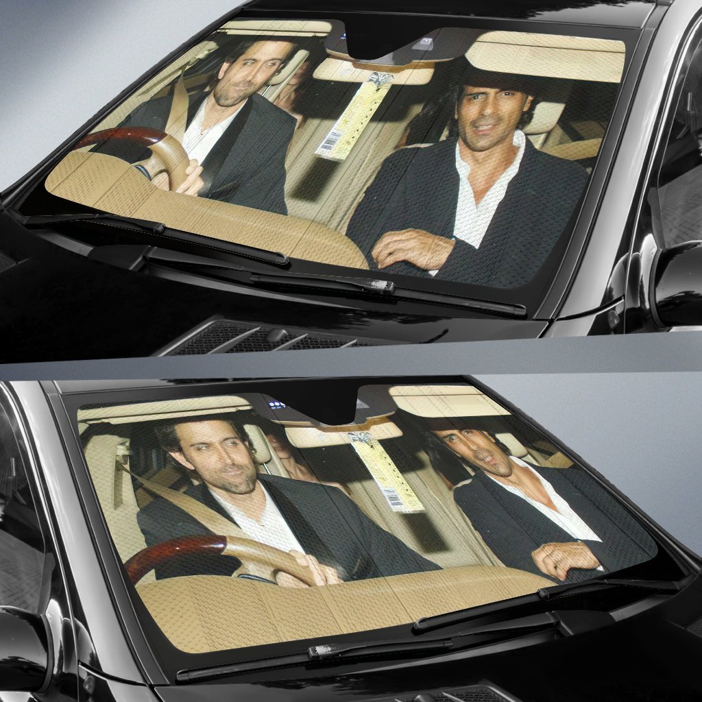 Hrithik Roshan And Arjun Rampal Car Auto Sun Shade