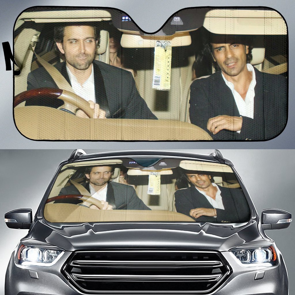 Hrithik Roshan And Arjun Rampal Car Auto Sun Shade