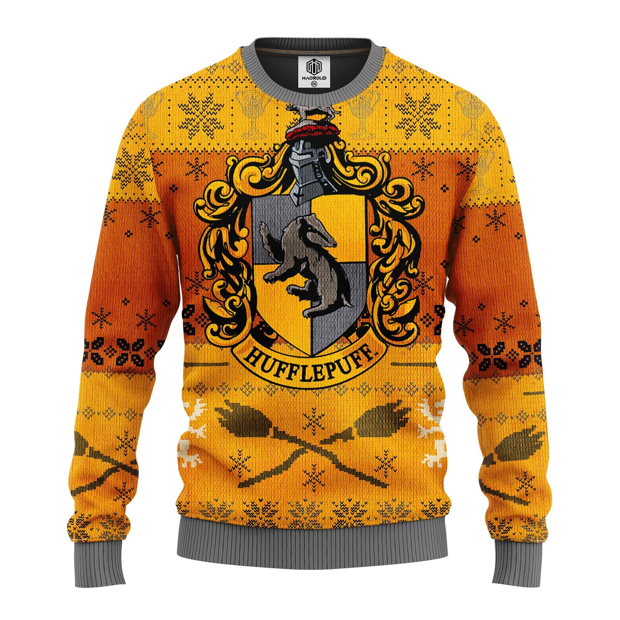 Hufflepuff Ugly Christmas Sweater Amazing Gift Idea Thanksgiving Gift