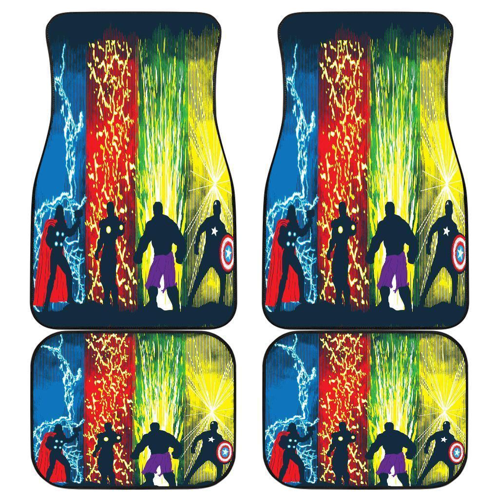 Hulk Thor Captain A Iron Man Avengers Car Floor Mats