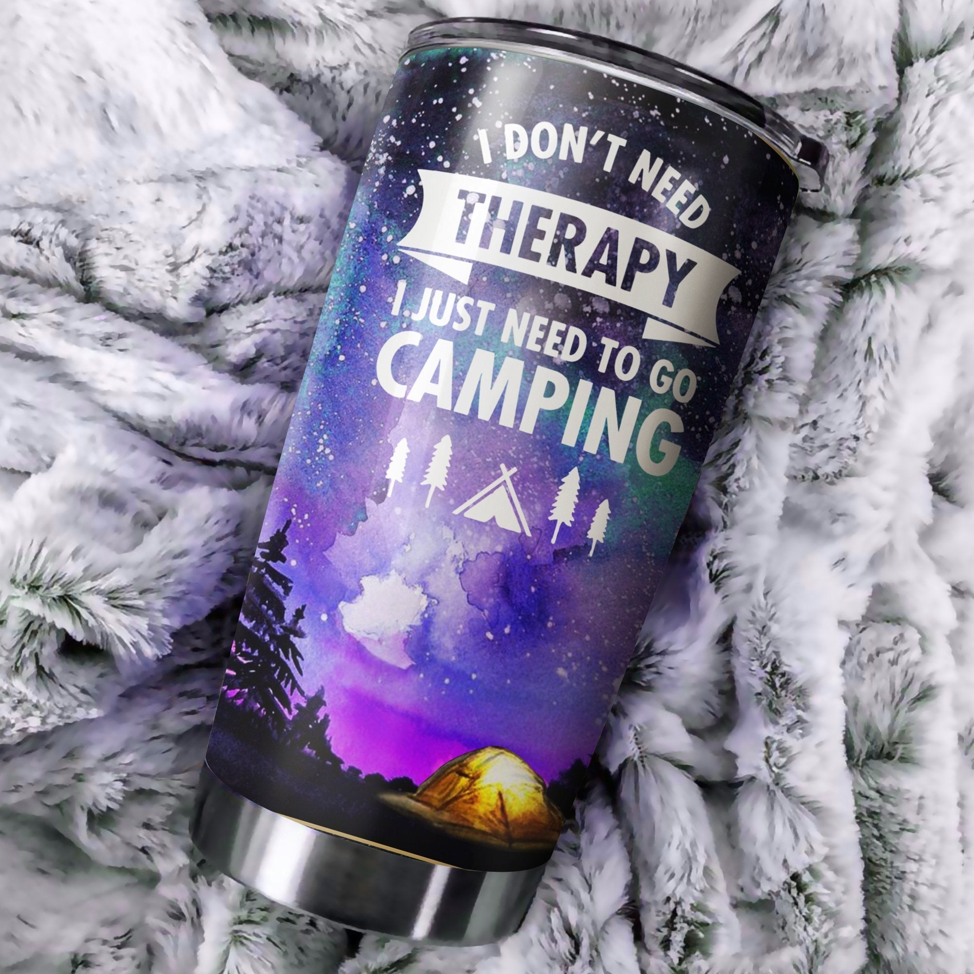 I Don'T Need Therapy I Just Need To Go Camping Camfire Tumbler 2021