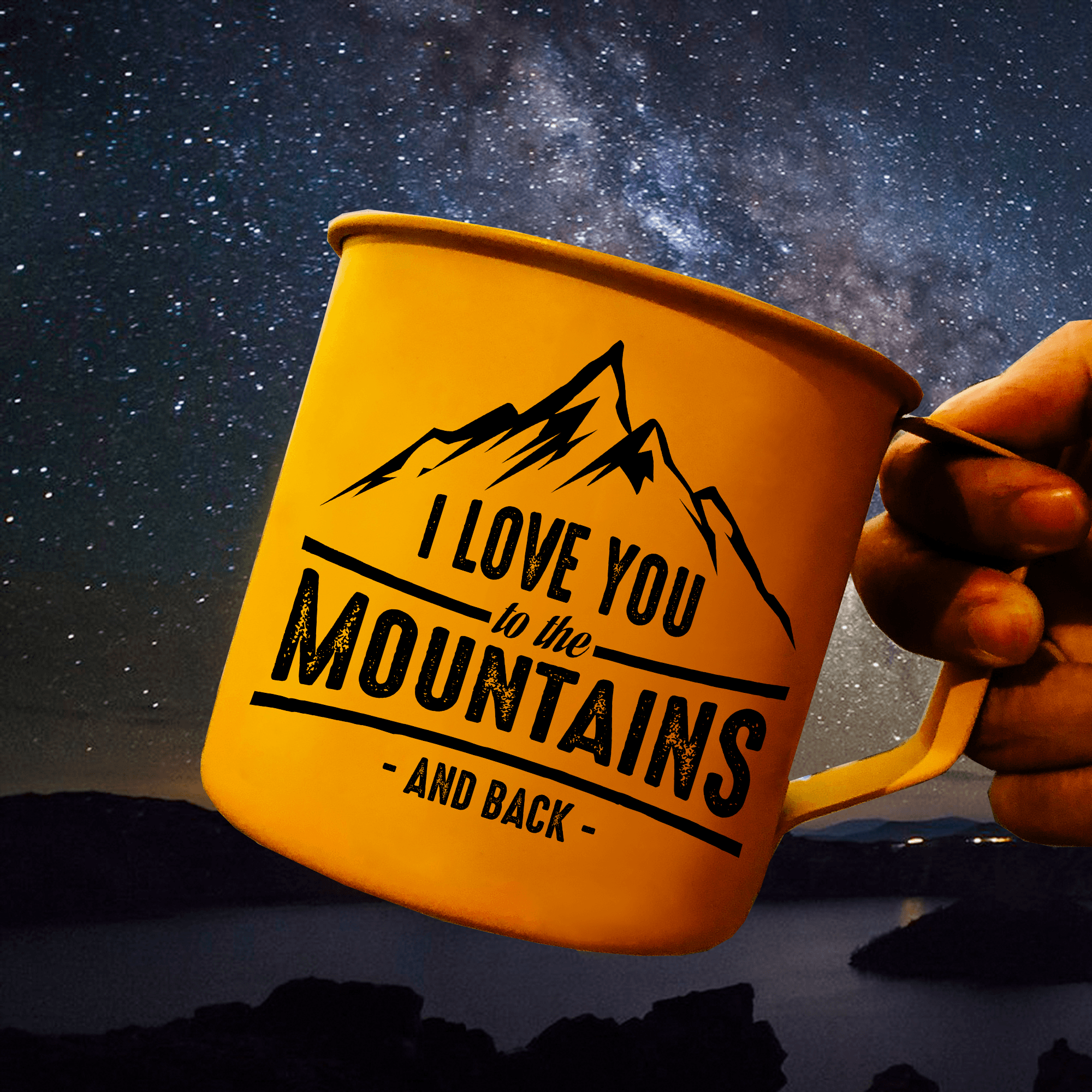 I Love You To Mountains Mc Campfire Travel Mugs 2022