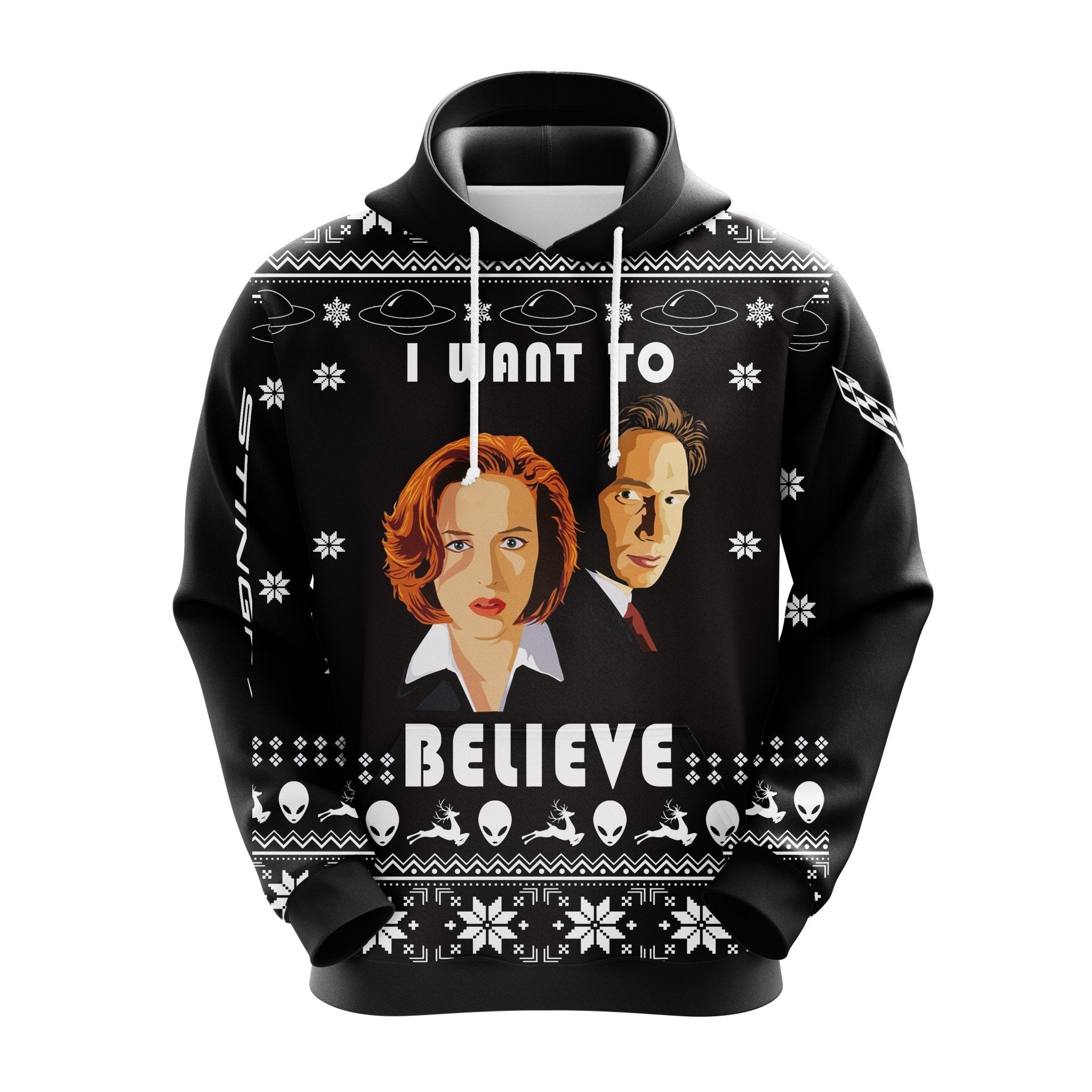 I Want To Believe Christmas Cute Noel Mc Ugly Hoodie Amazing Gift Idea Thanksgiving Gift