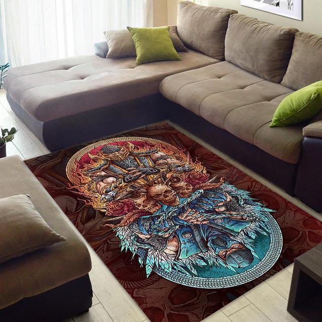 Ice Vs Fire Area Rug Home Decor Bedroom Living Room Decor