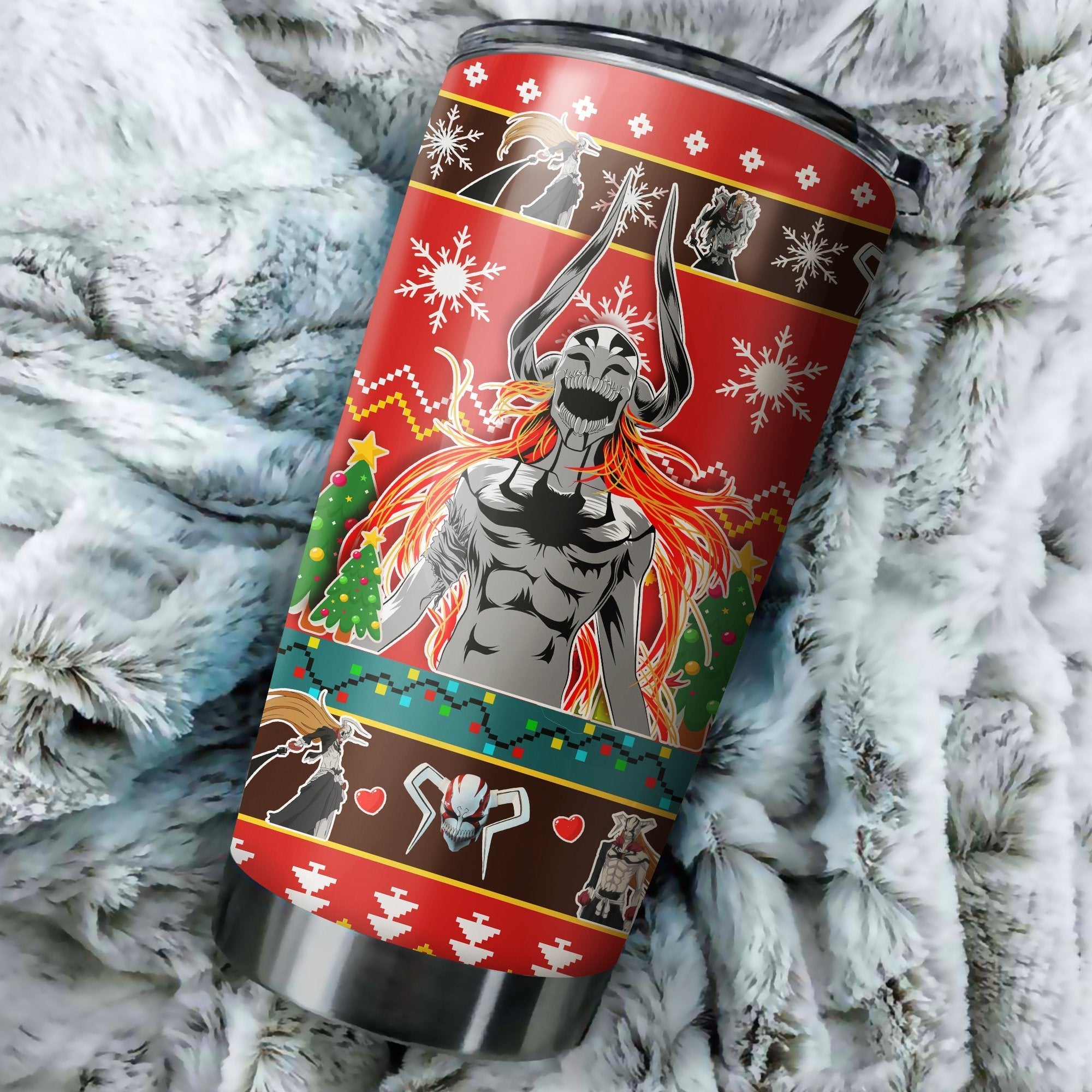 Ichigo Bleach Christmas Tumbler Perfect Birthday Best Gift Stainless Traveling Mugs 2021