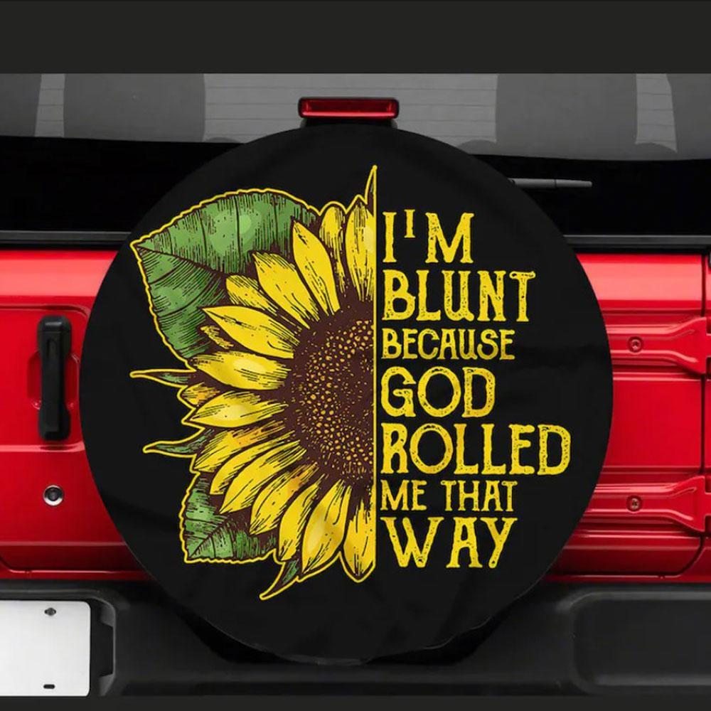 I'M Blunt Car Spare Tire Cover Gift For Campers